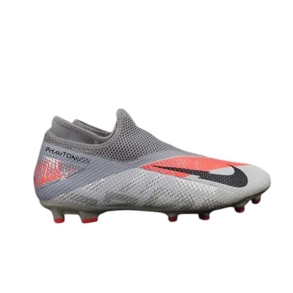 Nike Shoes Mens 10.5 Football Cleat Phantom Vision 2 Academy Dynamic Fit MG Grey - Picture 1 of 14
